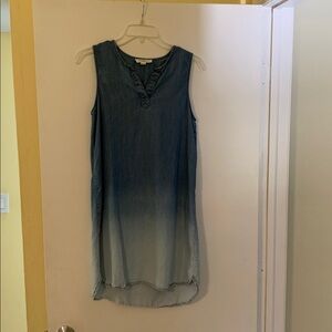 Beachlunchlounge Light Blue Denim swim cover or dress XS